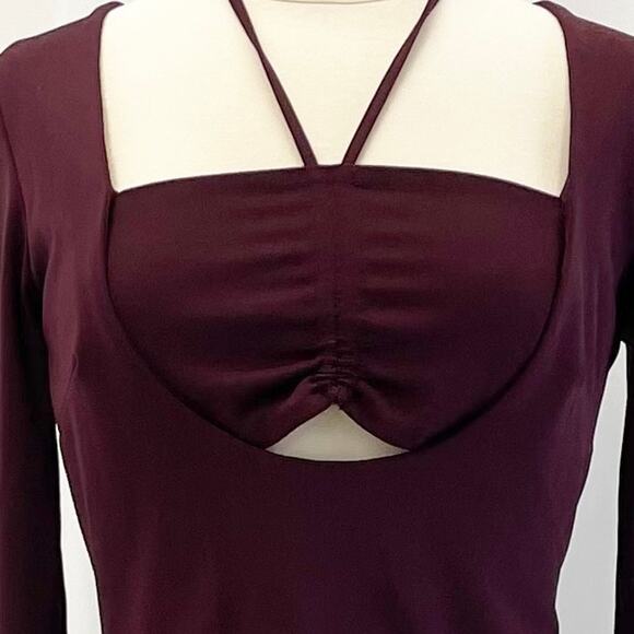 Nicholas Noel Womens US 4 Gown Maxi Dress Purple Center Cutout Special Occasion - Picture 4 of 11